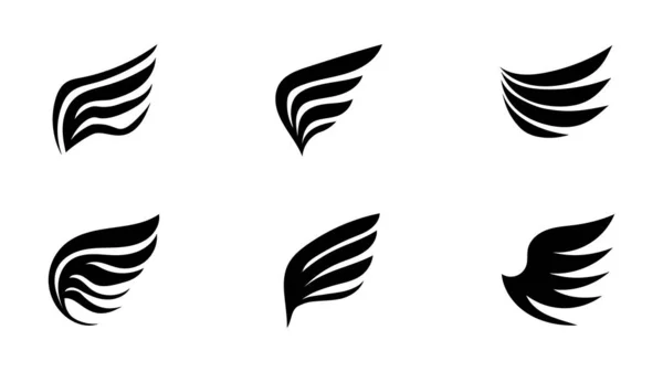 Pták Křídlo Pták Křídlo Vektor Logo Ikona Ilustrace Design — Stockový vektor