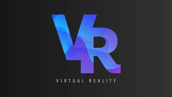 Virtual Reality Logo Virtual Reality Logo Modern Technology Logo — Stock Vector