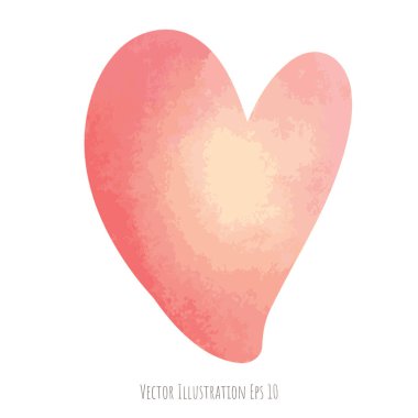 vektör suluboya kalp şekli arkaplanı 
