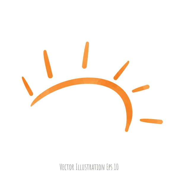 Sonnensymbol Vektorillustration — Stockvektor