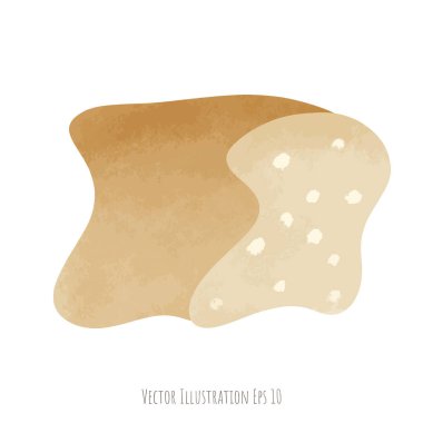 ekmek ikonu vektör illüstrasyonu