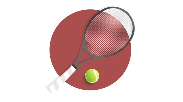Tennisball Ikone Isoliert — Stockvektor
