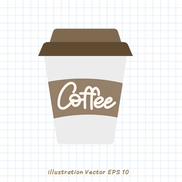 Кофе Чашка Значком Кофе — стоковый вектор