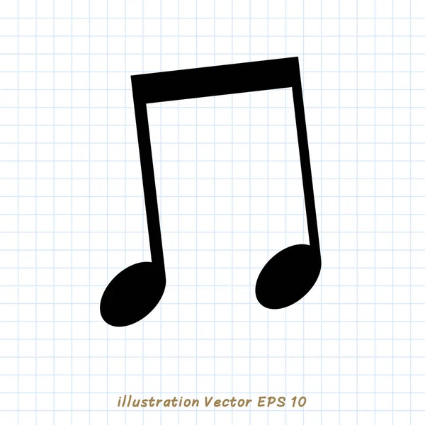Notensymbol Vektorillustration — Stockvektor