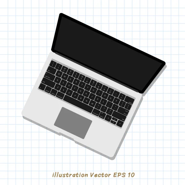 Laptop Icoon Laptopteken — Stockvector