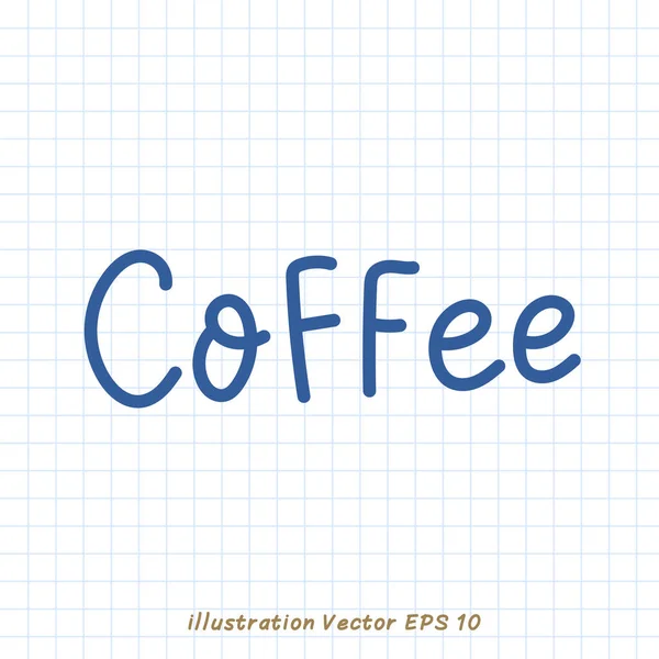 Kaffe Line Ikonen Vektor Illustration — Stock vektor
