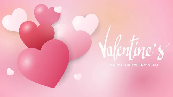 Вітальна Листівка Дня Валентина Формою Серця Векторні Ілюстрації — стоковий вектор