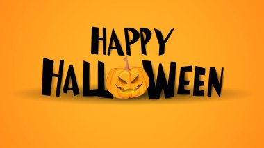 Cadılar Bayramı arkaplanı ve Cadılar Bayramı öğesi içerik için online veya web, pankart ve şablon, düz çizgi film tarzı. Resim Vektörü EPS 10