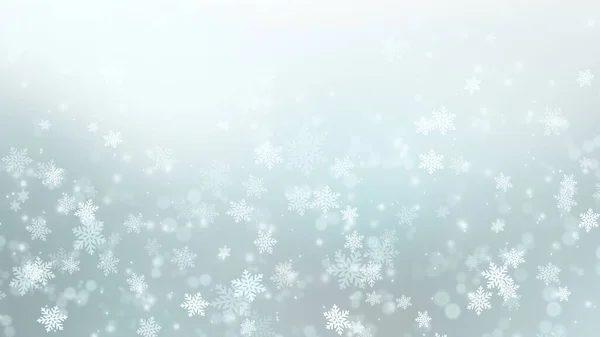 Streszczenie Tło Błyszczące Światła Spadające Płatki Śniegu Latać Rozproszone Bokeh — Zdjęcie stockowe