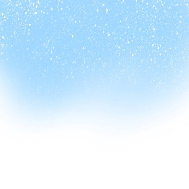 Mavi arka planda kış kar taneleri. Yeni yıl ve Noel. Yılbaşı ve yeni yıl arkaplanı. Düşen kar taneleri, düşen kar. Kar yağıyor, kar yağıyor.,