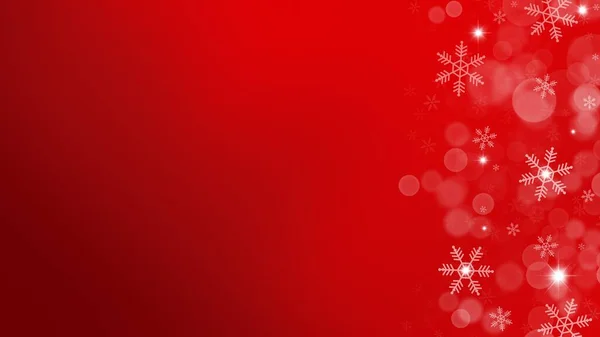 Vrolijke Kerstmis Gelukkig Nieuwjaar Banner Met Sneeuwvlokken — Stockfoto
