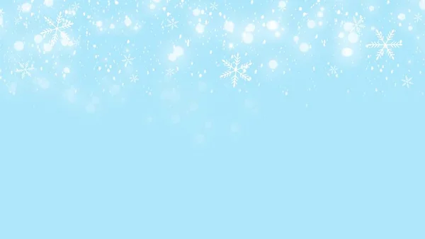 クリスマススタイルのライトブルーベクターの背景 — ストック写真