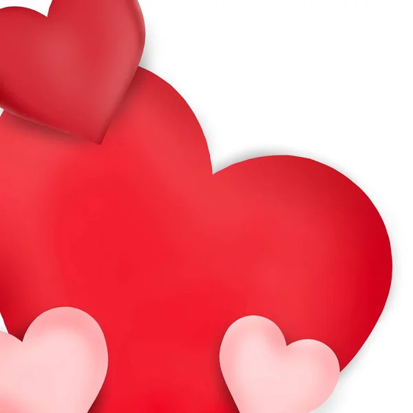Fondo Del Corazón Fondo Del Día San Valentín Vector Representación — Foto de Stock