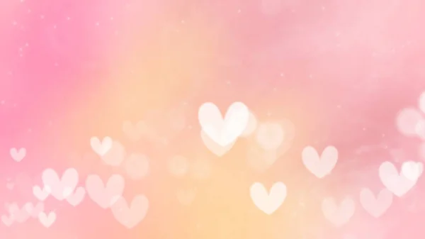 Valentinstag Hintergrund Mit Herzen Vektorillustration — Stockfoto
