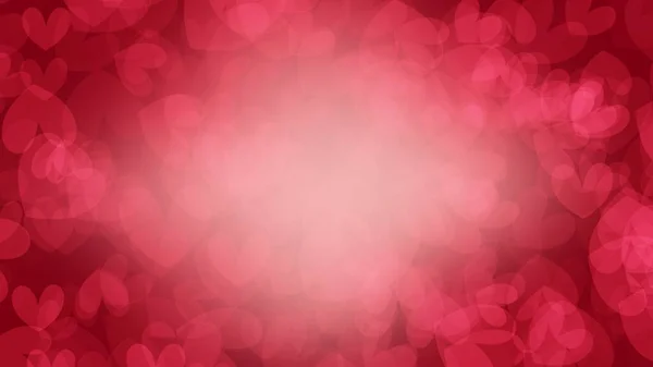 Roter Hintergrund Mit Herzen — Stockfoto