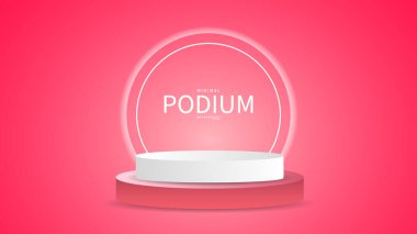 3D Arkaplan Ürün Görünümü, Soyut Vektör Hazırlama 3d, Ürün Ekran Sunumu, Göstermek için Aşama, Vektör İllüstrasyon EPS 10