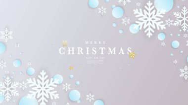 Noel ve yeni yıl tebrik kartı.