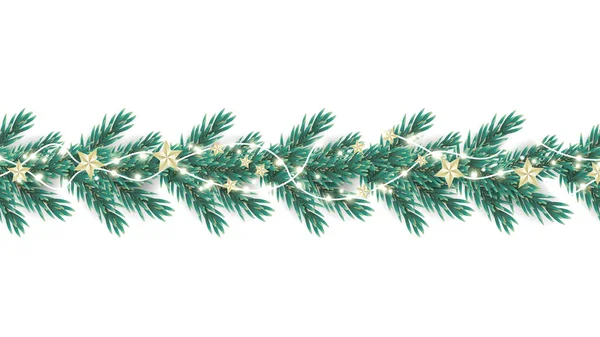 Dekor asılıyor. Çam ağacı, altın papyon, altın takı, beyaz arka planda konfeti kar taneleri süslemesi Mutlu Noeller ve yeni yıl geçmişi, Noel tatili öğesi 