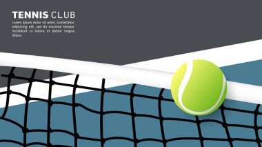 İnternette tenis topu, çevrimiçi spor etkinliklerinde kullanılacak illüstrasyonlar, Çizim Vektörü EPS 10