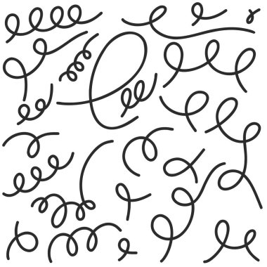 Farklı yönlere bakan okları beyaz arkaplanda izole edilmiş el yazısı, Düz Modern tasarım, illüstrasyon Vektörü EPS 10 olarak ayarla