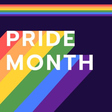 Gurur ayı, LGBTQ + gurur bayrakları, cinsiyet işaretleri, gökkuşağı, LGBTQ gurur topluluğu sembolleri, Vektör illüstrasyonu EPS 10