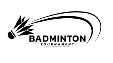 Shuttlecock simgesi vektörü, modern tasarım ve beyaz arkaplanda izole edilmiş güzel renkler, illüstrasyon Vector EPS 10, Badminton Şampiyonası Logosu için kullanılabilir