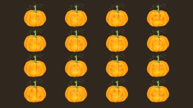 Cadılar Bayramı 'nda Cadılar Bayramı' nda internet ya da internet, pankart ve şablon, Cadılar Bayramı için Emojiler, düz çizgi film tarzı. Resim Vektörü EPS 10