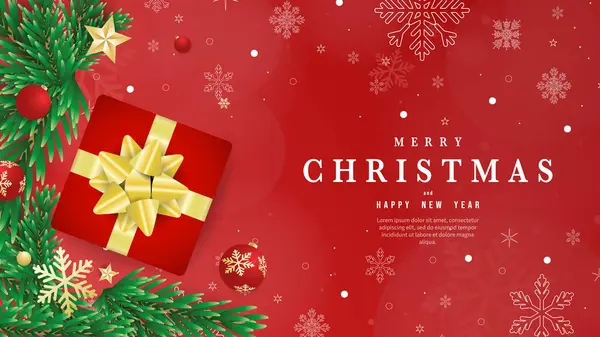 Mutlu Noeller ve mutlu yıllar arkaplanı, Noel tatili öğesi, yassı modern tasarım, illüstrasyon vektörü EPS 10