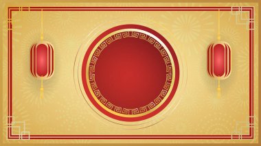 Mutlu Çin Yeni Yılı 2025 arkaplanı, Çin Yeni Yıl Stili yılan yılı, Düz Modern tasarım, illüstrasyon Vector EPS 10 