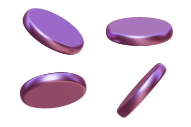 gerçekçi mor 3D cam küre, kırpma yolu ile, 3D görüntüleme