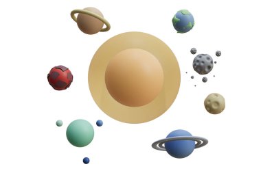 Dünya gezegeni, gezegenler, güneş sistemi, kırpma yolu, 3D görüntüleme