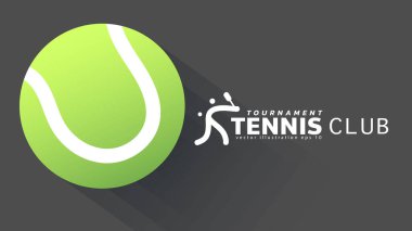 Çevrimiçi spor etkinliklerinde kullanılmak üzere tenis kulübü arkaplan resimleri, Resim Vektörü EPS 10