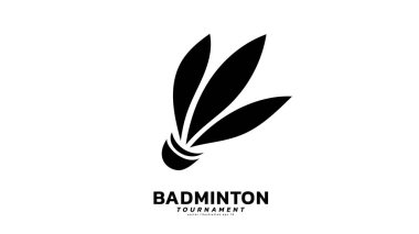 Shuttlecock simgesi vektörü, modern tasarım ve beyaz arkaplanda izole edilmiş güzel renkler, illüstrasyon Vector EPS 10, Badminton Şampiyonası Logosu için kullanılabilir