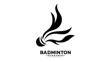 Shuttlecock simgesi vektörü, modern tasarım ve beyaz arkaplanda izole edilmiş güzel renkler, illüstrasyon Vector EPS 10, Badminton Şampiyonası Logosu için kullanılabilir