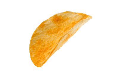 patates cipsi izole kırpma yolu ile beyaz arka plan üzerinde