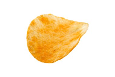 patates cipsi izole kırpma yolu ile beyaz arka plan üzerinde