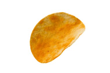 patates cipsi izole kırpma yolu ile beyaz arka plan üzerinde