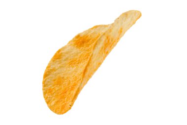 patates cipsi izole kırpma yolu ile beyaz arka plan üzerinde