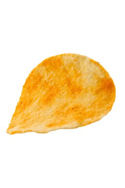 patates cipsi izole kırpma yolu ile beyaz arka plan üzerinde