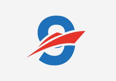 Mektup 9 Nakliye Logosu Yelkenli Sembolü. Denizcilik Gemisi Yelkenli Simgesi