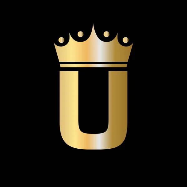 字母U慈善冠冕标志设计与单位符号向量模板 — 图库矢量图片