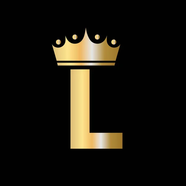 Благотворительная Корона Буквы Дизайн Унифицированным Шаблоном Вектора — стоковый вектор