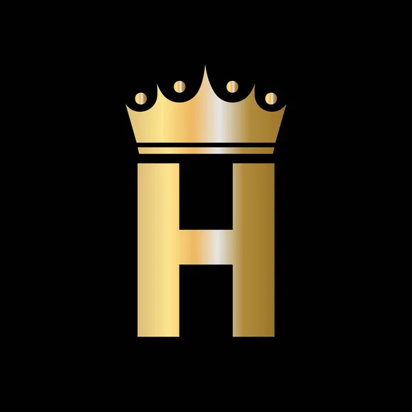 Літера Благодійна Коронка Дизайн Логотипу Одиничним Символом Векторний Шаблон — стоковий вектор