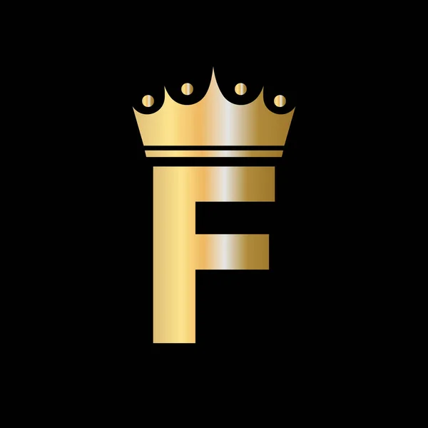 Letter Charity Crown Logo Design Met Eenheidssymbool Vector Template — Stockvector