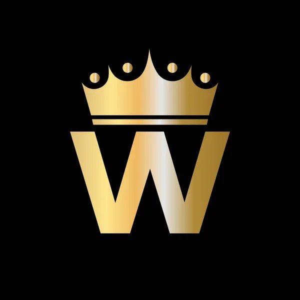 List Charity Crown Logo Design Unit Symbol Wektor Szablon — Wektor stockowy