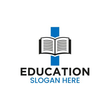Letter I Education Logo Concept With Open Book Icon Template