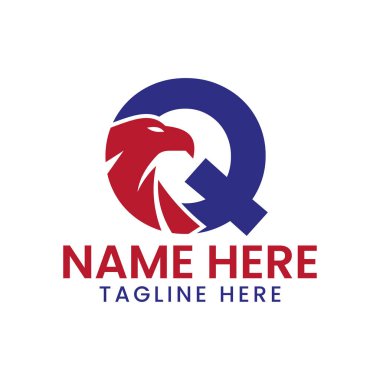 Letter Q Eagle Logo Design Vector Template