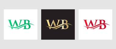 Initial Monogram Letter WB Logo Design. WB Logotype Template