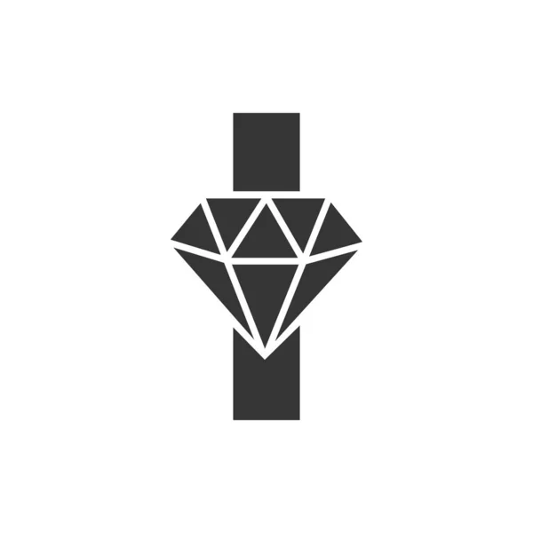 Letter Diamond Logo Design Jewelry Logo Diamond Icon Vector Template — Image vectorielle