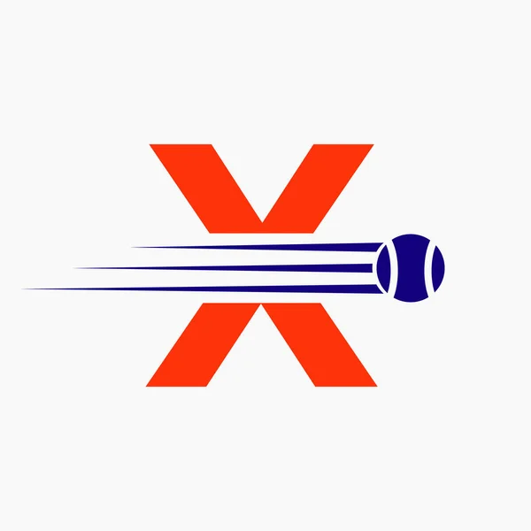 Letra Inicial Logotipo Tênis Símbolo Logotipo Esportes Tênis — Vetor de Stock
